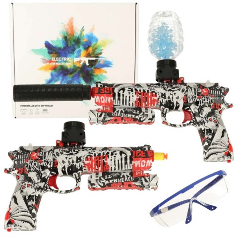 Pistolet na kulki żelowe wodne karabin zasilanie akumulatorowe USB + okulary 550szt. 7-8mm Pistolet na kulki żelowe wodne karabin zasilanie akumulatorowe USB + okulary 550szt. 7-8mm