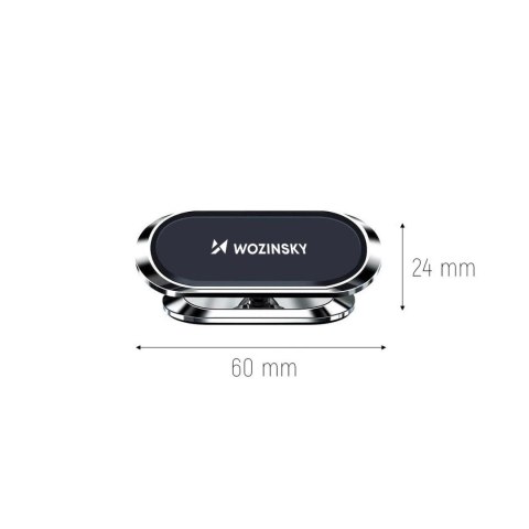 Wozinsky samoprzylepny magnetyczny uchwyt samochodowy 360 na deskę rozdzielczą srebrny (WMH-06) Wozinsky samoprzylepny magnetyczny uchwyt samochodowy 360 na deskę rozdzielczą srebrny (WMH-06)