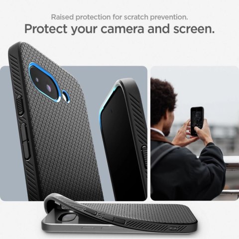 Etui Spigen Liquid Air na Google Pixel 9A - czarny mat