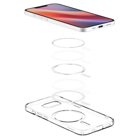 Etui Spigen Liquid Crystal Mag MagSafe na iPhone 16e - przezroczyste