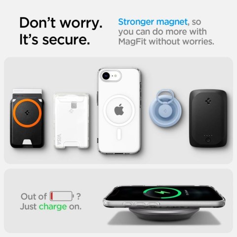 Etui Spigen Liquid Crystal Mag MagSafe na iPhone 16e - przezroczyste