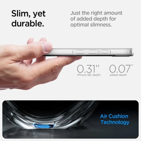Etui Spigen Liquid Crystal Mag MagSafe na iPhone 16e - przezroczyste