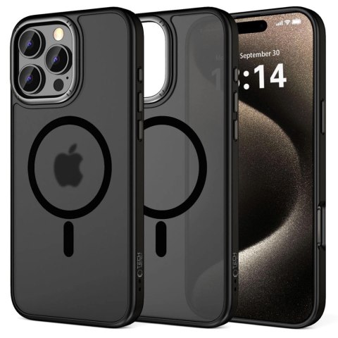 Etui Tech-Protect MagEdge MagSafe na iPhone 16 Pro - półprzezroczyste