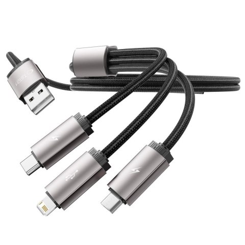 Kabel Tech-Protect UltraBoost 3w1 USB-A - Lightning / USB-C / micro USB 3.5A 1m - szary