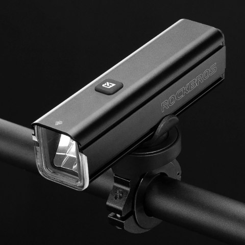 Lampka rowerowa przednia Rockbros 24610002001 1000 lm + kabel USB-C - USB-A - czarna Lampka rowerowa przednia Rockbros 24610002001 1000 lm + kabel USB-C - USB-A - czarna