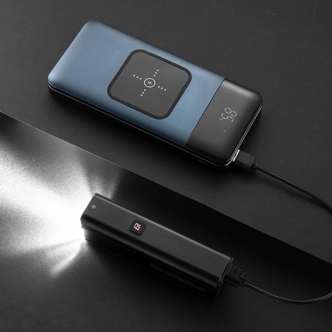Lampka rowerowa przednia Rockbros 24610002001 1000 lm + kabel USB-C - USB-A - czarna Lampka rowerowa przednia Rockbros 24610002001 1000 lm + kabel USB-C - USB-A - czarna