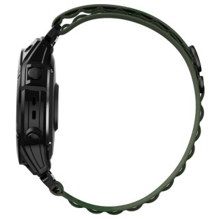 Pasek Tech-Protect Nylon Pro na Garmin Fenix 5 / 6 / 6 Pro / 7 - ciemnozielony