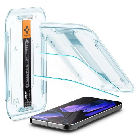 Szkło hartowane Spigen Glas.tR EZ Fit z aplikatorem na Google Pixel 9 Pro XL (2 szt.)