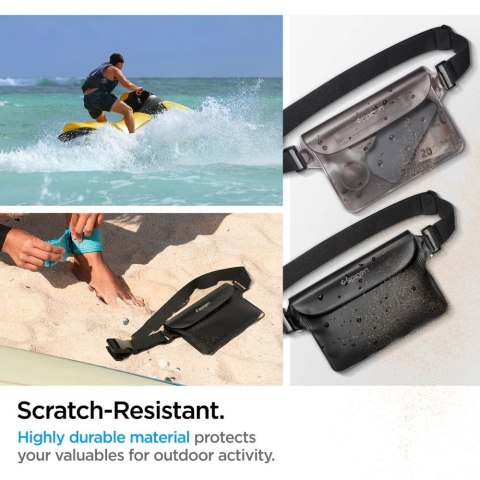 Torba Spigen Aqua Shield A620 wodoodporna biodrowa IPX8 - czarna 2 szt. Torba Spigen Aqua Shield A620 wodoodporna biodrowa IPX8 - czarna 2 szt.