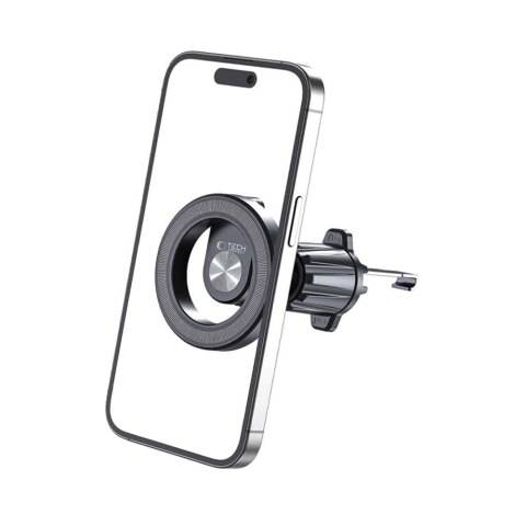 Uchwyt Tech-Protect N53 samochodowy na telefon z MagSafe na kratkę nawiewu - czarny Uchwyt Tech-Protect N53 samochodowy na telefon z MagSafe na kratkę nawiewu - czarny