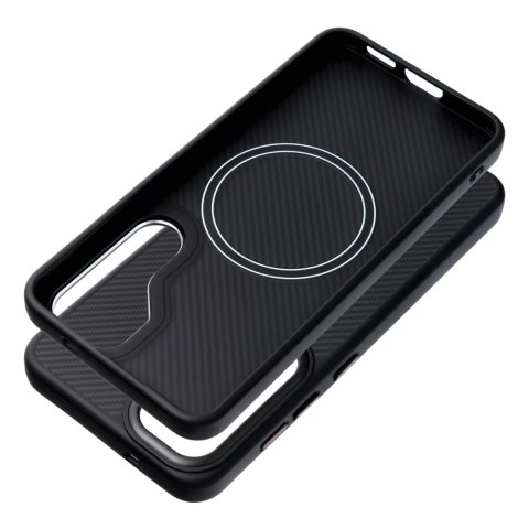Carbon Elite Mag Cover kompatybilny z MagSafe pasuje do SAMSUNG S25 ULTRA czarny Carbon Elite Mag Cover kompatybilny z MagSafe pasuje do SAMSUNG S25 ULTRA czarny