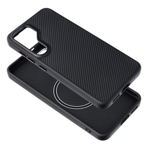 Carbon Elite Mag Cover kompatybilny z MagSafe pasuje do SAMSUNG S25 ULTRA czarny Carbon Elite Mag Cover kompatybilny z MagSafe pasuje do SAMSUNG S25 ULTRA czarny