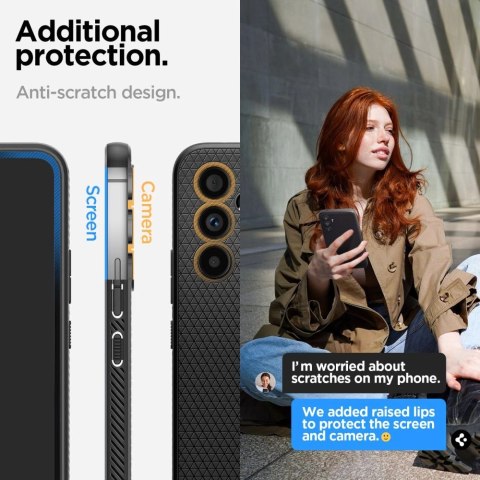Etui Spigen Liquid Air na Samsung Galaxy A54 5G - czarny mat