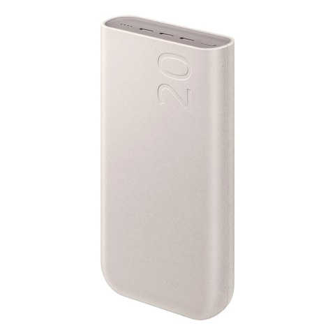 Powerbank Samsung EB-P4520XUEGWW 20000 mAh 3x USB-C 45W SFC - beżowy Powerbank Samsung EB-P4520XUEGWW 20000 mAh 3x USB-C 45W SFC - beżowy