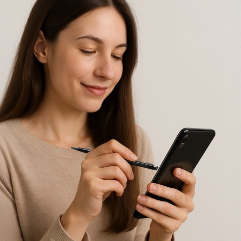 Wozinsky długopis rysik do ekranów dotykowych tabletu smartfona czarny Wozinsky długopis rysik do ekranów dotykowych tabletu smartfona czarny