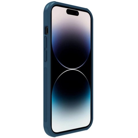 Nillkin Super Frosted Shield Pro Magnetic Case etui iPhone 14 Pro Max z MagSafe magnetyczne niebieski Nillkin Super Frosted Shield Pro Magnetic Case etui iPhone 14 Pro Max z MagSafe magnetyczne niebieski