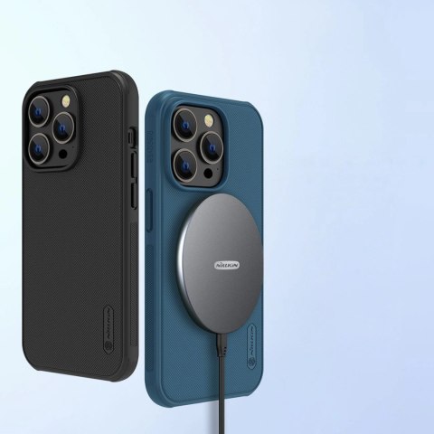 Nillkin Super Frosted Shield Pro Magnetic Case etui iPhone 14 Pro Max z MagSafe magnetyczne niebieski Nillkin Super Frosted Shield Pro Magnetic Case etui iPhone 14 Pro Max z MagSafe magnetyczne niebieski