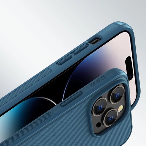 Nillkin Super Frosted Shield Pro Magnetic Case etui iPhone 14 Pro Max z MagSafe magnetyczne niebieski Nillkin Super Frosted Shield Pro Magnetic Case etui iPhone 14 Pro Max z MagSafe magnetyczne niebieski