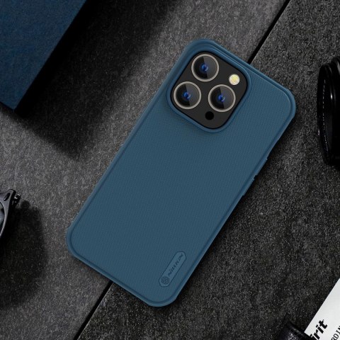 Nillkin Super Frosted Shield Pro Magnetic Case etui iPhone 14 Pro Max z MagSafe magnetyczne niebieski Nillkin Super Frosted Shield Pro Magnetic Case etui iPhone 14 Pro Max z MagSafe magnetyczne niebieski