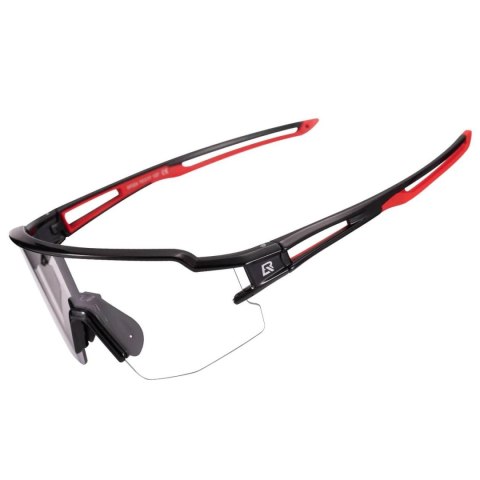 Okulary rowerowe Rockbros 10173 fotochromowe UV400 - czarno-czerwone Okulary rowerowe Rockbros 10173 fotochromowe UV400 - czarno-czerwone
