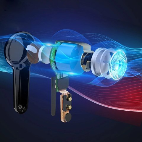 Tronsmart Apollo Air + TWS ANC dokanałowe wodoodporne bezprzewodowe słuchawki Bluetooth 5.2 czarny (372359)