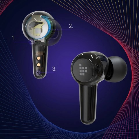 Tronsmart Apollo Air + TWS ANC dokanałowe wodoodporne bezprzewodowe słuchawki Bluetooth 5.2 czarny (372359)