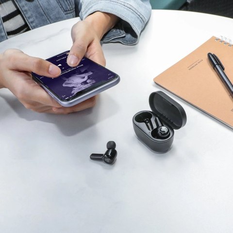 Tronsmart Apollo Air + TWS ANC dokanałowe wodoodporne bezprzewodowe słuchawki Bluetooth 5.2 czarny (372359)