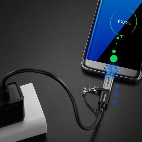 Ugreen adapter przejściówka z USB Typ C na micro USB szary (50590) Ugreen adapter przejściówka z USB Typ C na micro USB szary (50590)