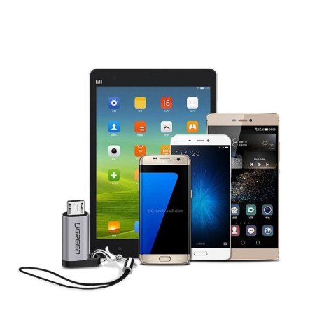 Ugreen adapter przejściówka z USB Typ C na micro USB szary (50590) Ugreen adapter przejściówka z USB Typ C na micro USB szary (50590)