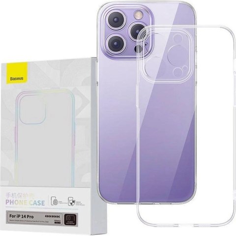 Baseus Simple 2 Case etui do iPhone 14 Pro cienki pokrowiec przezroczyste Baseus Simple 2 Case etui do iPhone 14 Pro cienki pokrowiec przezroczyste