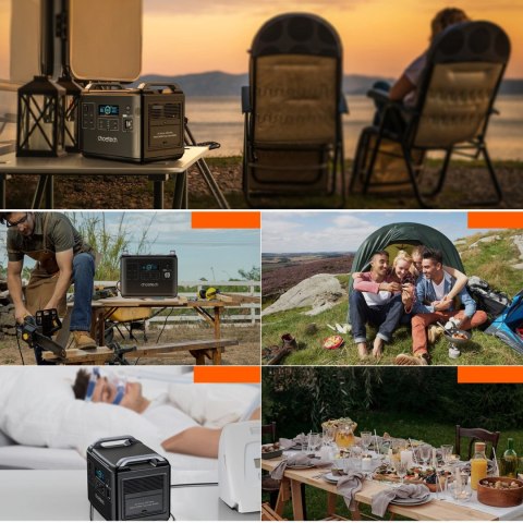 Choetech przenośna stacja zasilania LiFePO4 1997Wh 2000W powerbank czarny (BS006 Super Mini)