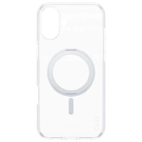Etui CARE by PanzerGlass Feature Kickstand Case z MagSafe na iPhone 16 Plus - srebrne