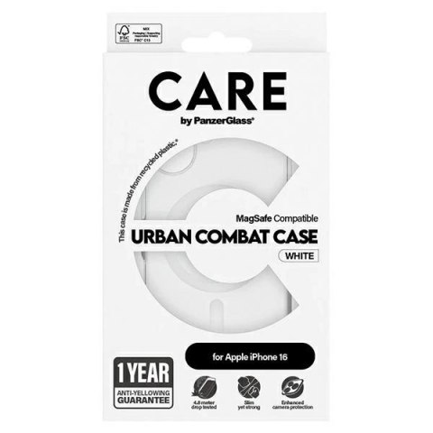Etui CARE by PanzerGlass Flagship Case z MagSafe na iPhone 16 - białe Etui CARE by PanzerGlass Flagship Case z MagSafe na iPhone 16 - białe