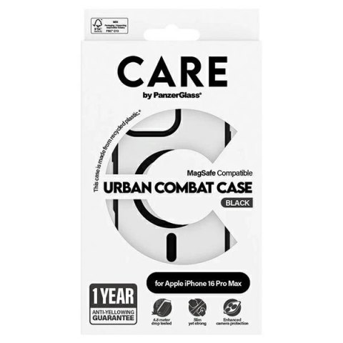 Etui CARE by PanzerGlass Flagship Urban Case z MagSafe na iPhone 16 Pro Max - przezroczyste