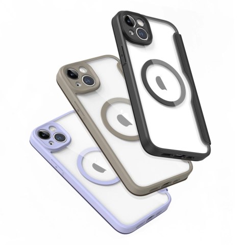 Etui Dux Ducis Skin X Pro na iPhone 14 Plus z MagSafe i klapką - beżowe