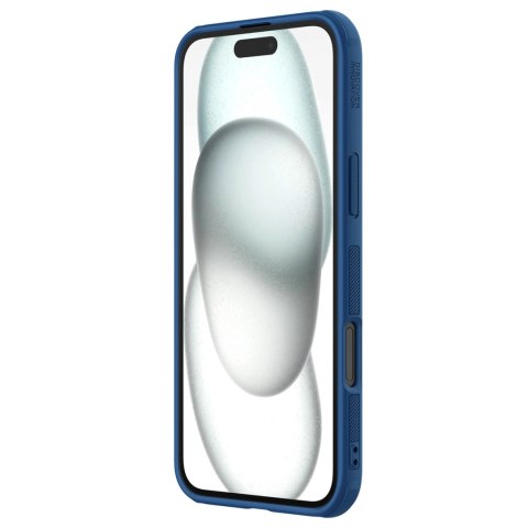 Etui Nillkin Super Frosted Shield Pro na iPhone 16 - niebieskie