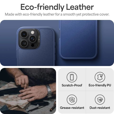 Etui Spigen Cyrill Kajuk Mag na iPhone 16 Pro - niebieskie