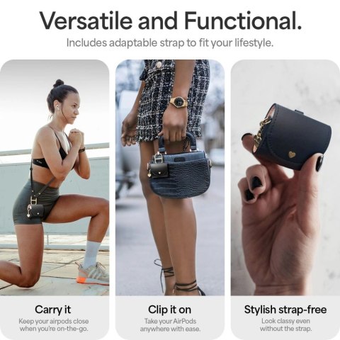 Etui Spigen Cyrill Mini Bag na AirPods 4 - czarny Etui Spigen Cyrill Mini Bag na AirPods 4 - czarny
