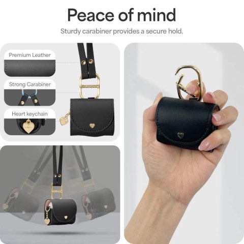 Etui Spigen Cyrill Mini Bag na AirPods 4 - czarny Etui Spigen Cyrill Mini Bag na AirPods 4 - czarny