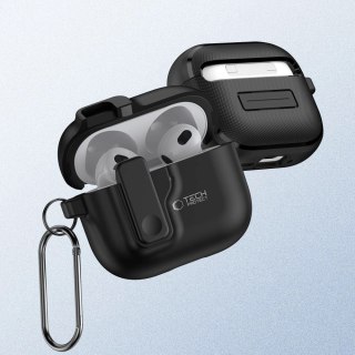 Etui Tech-Protect Slim Hook na AirPods 4 - czarne