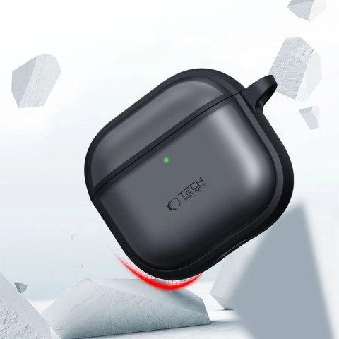 Etui Tech-Protect Slim Hook na AirPods 4 - szare