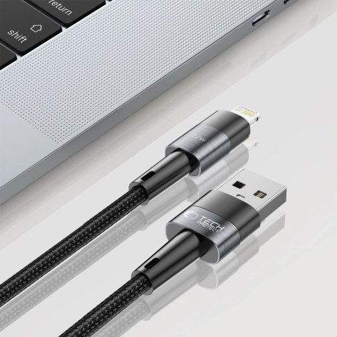Kabel Tech-Protect UltraBoost USB-A / Lightning 12W 2.4A 2m - szary