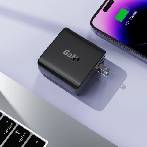 Ładowarka Acefast A96 PD100W GaN (3 x USB-C + 1x USB-A) z końcówką US - czarna Ładowarka Acefast A96 PD100W GaN (3 x USB-C + 1x USB-A) z końcówką US - czarna