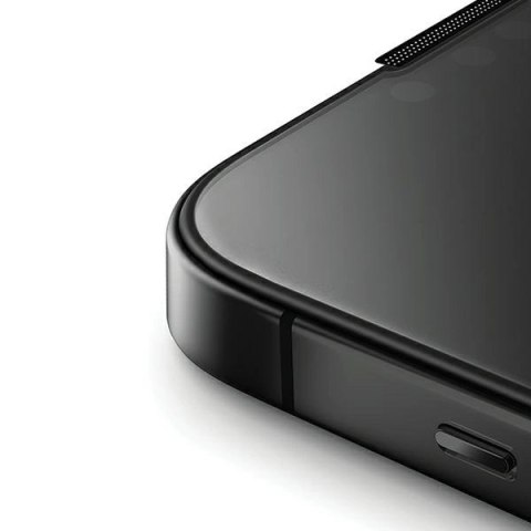 Szkło UNIQ Optix Privacy hartowane prywatyzujące na iPhone 15 / 14 Pro z aplikatorem Szkło UNIQ Optix Privacy hartowane prywatyzujące na iPhone 15 / 14 Pro z aplikatorem