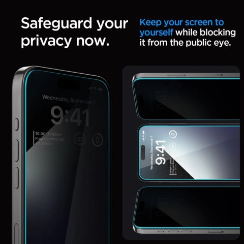 Szkło hartowane Spigen Glas.tR EZ Fit Privacy na iPhone 15 Plus