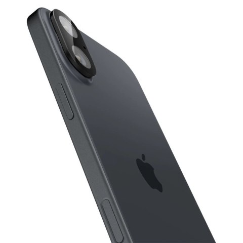 Szkło na aparat Spigen Optik GLAS.TR Camera Protector 2-PACK na iPhone 16 / 16 PLUS - czarne Szkło na aparat Spigen Optik GLAS.TR Camera Protector 2-PACK na iPhone 16 / 16 PLUS - czarne