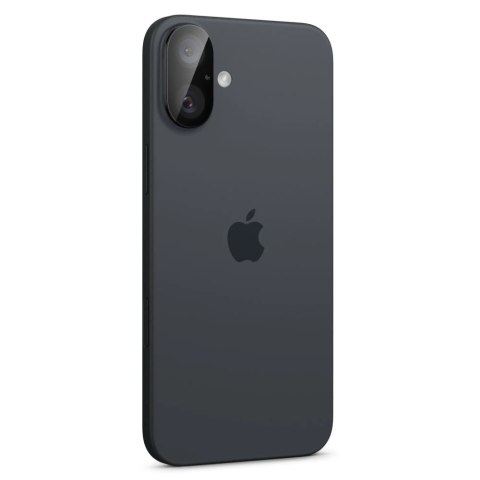 Szkło na aparat Spigen Optik GLAS.TR Camera Protector 2-PACK na iPhone 16 / 16 PLUS - czarne Szkło na aparat Spigen Optik GLAS.TR Camera Protector 2-PACK na iPhone 16 / 16 PLUS - czarne