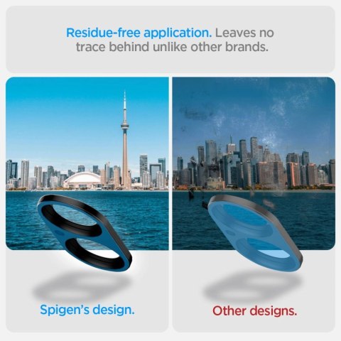 Szkło na aparat Spigen Optik GLAS.TR Camera Protector 2-PACK na iPhone 16 / 16 PLUS - czarne Szkło na aparat Spigen Optik GLAS.TR Camera Protector 2-PACK na iPhone 16 / 16 PLUS - czarne
