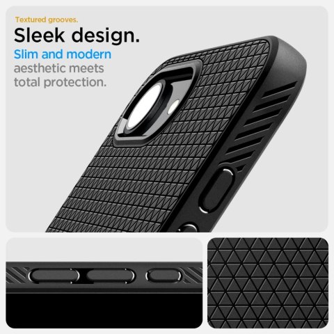Etui Spigen Liquid Air Mag MagSafe na iPhone 16e - czarny mat