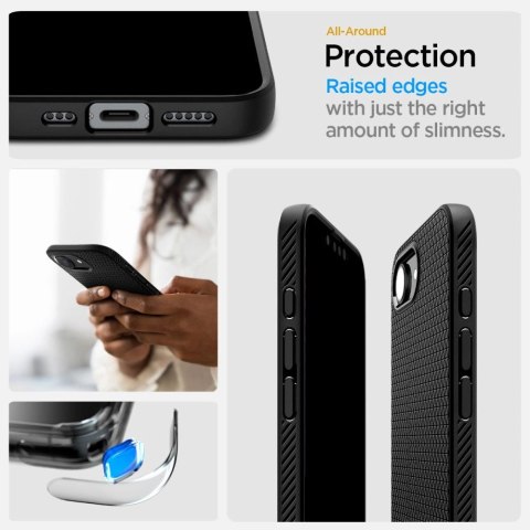 Etui Spigen Liquid Air Mag MagSafe na iPhone 16e - czarny mat